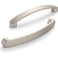 MÖBELGRIFF Chrom 6er-Set 96 mm Nickel Gebürstet - Silberfarben, Metall (2/2.6/11.1cm)