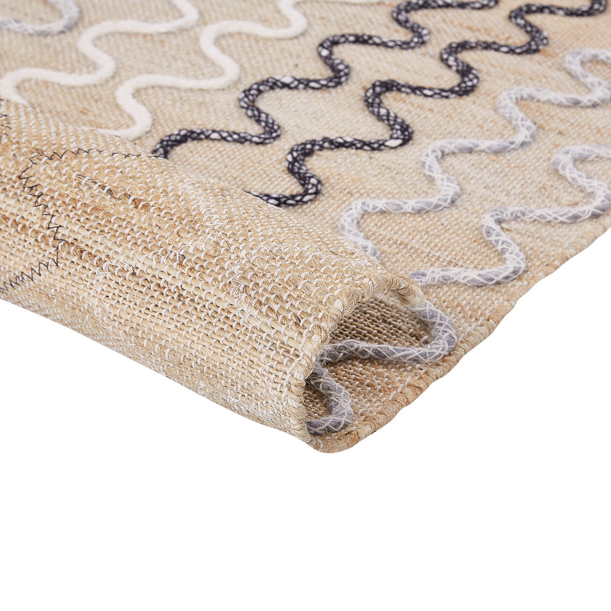KURZFLOR-TEPPICH Sogut 150/80 cm - Beige, Naturmaterialen (80/150cm) - Beliani