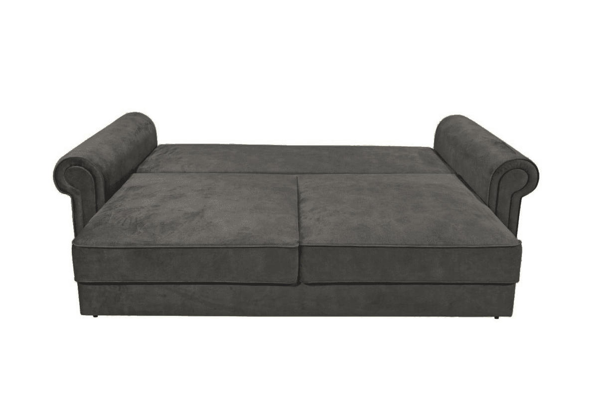 2-SITZER mit Schlaffunktion und Bettkasten - Anthrazit/Bernsteinfarben, Kunststoff/Textil (252/102/115cm) - ed exciting design