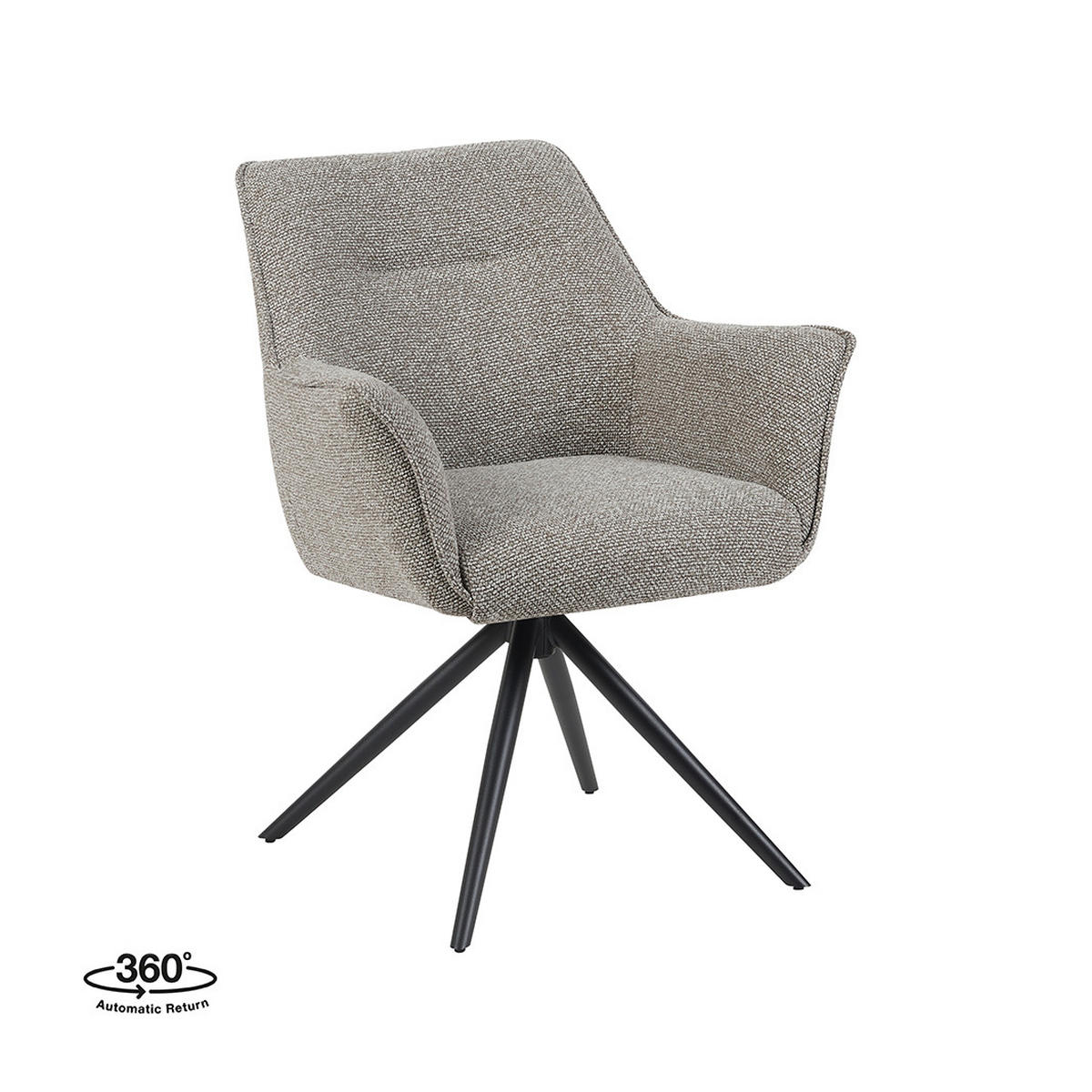 ESSZIMMERSTUHL Kimora - Gray - 47/86/66 cm - 2er-Set - Grau, Textil (65/86/66cm) - LABEL51