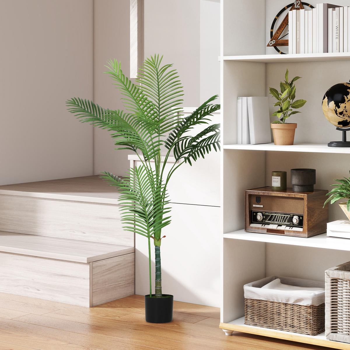 KUNSTPFLANZE DE-16627 150 cm, Areca-Design Grün - Grün, Kunststoff (150cm) - ComfortXL