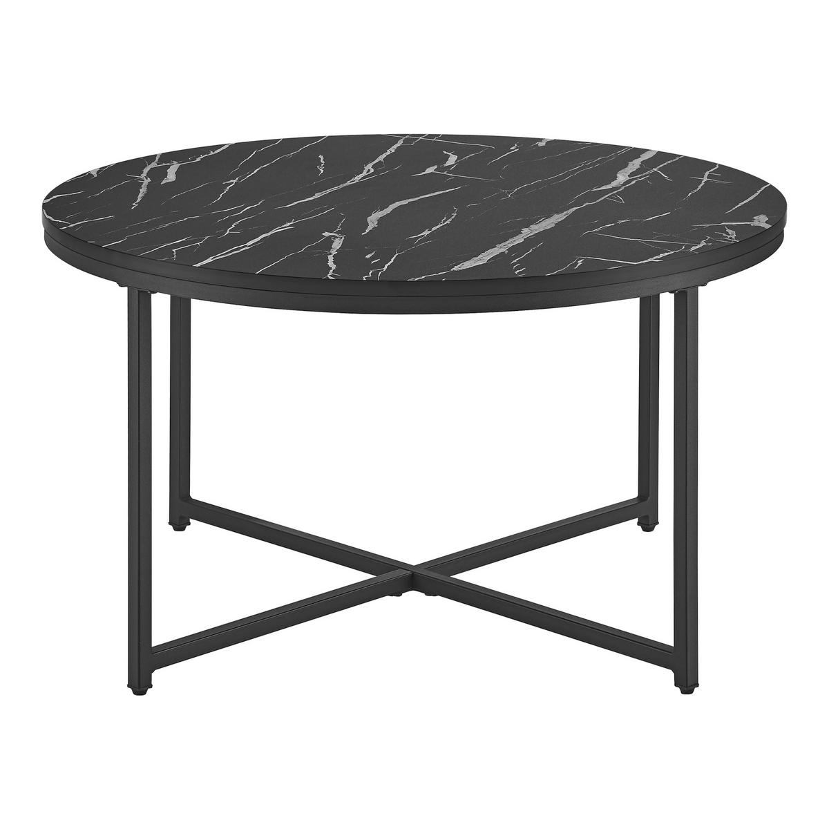 COUCHTISCH Uppvidinge 80/80/45 - Schwarz, Holzwerkstoff (80/80/45cm) - [en.casa]