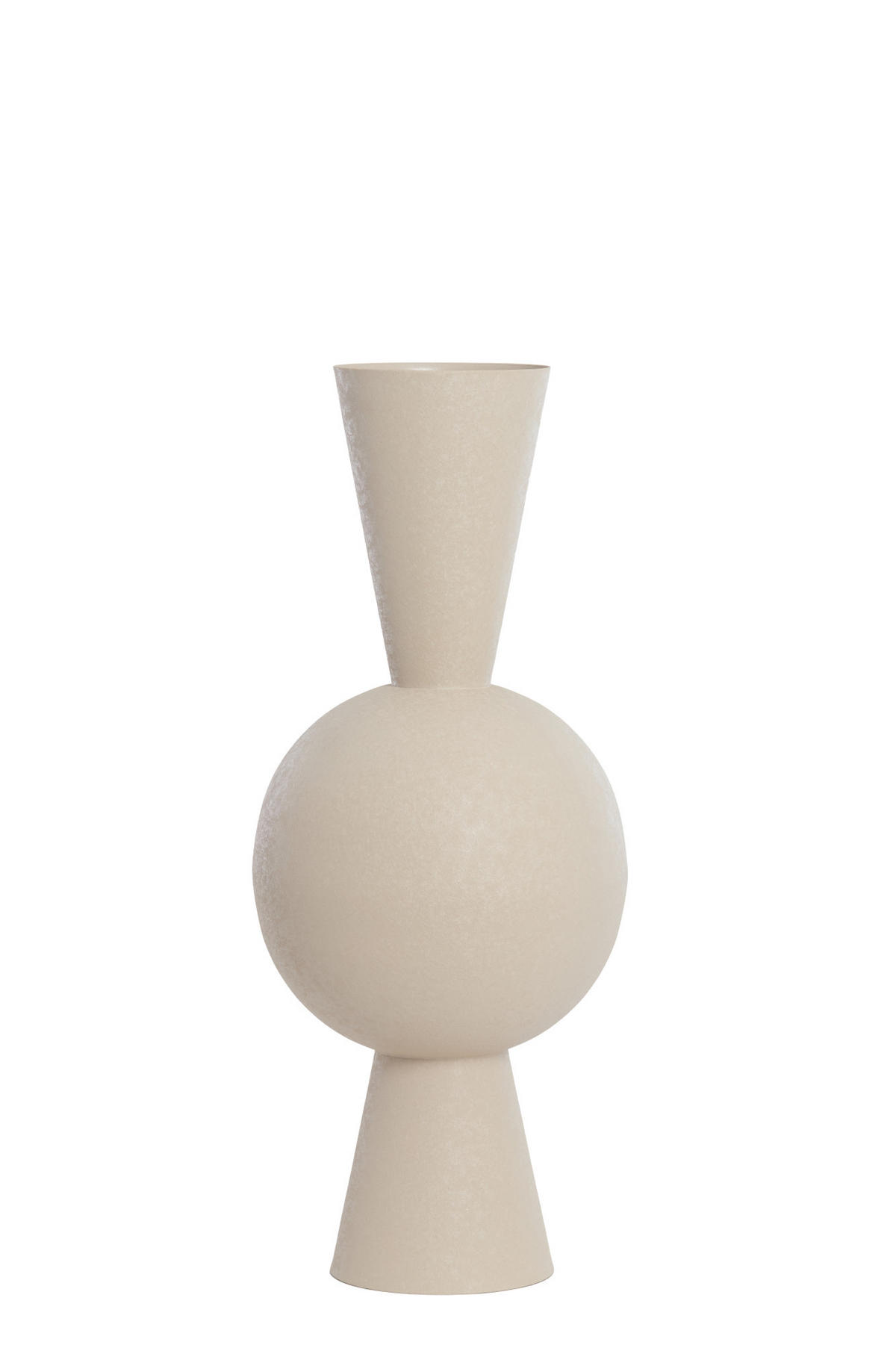 VASE Chedi Grau Ø30/75 cm - Grau, Metall (75cm) - Light & Living