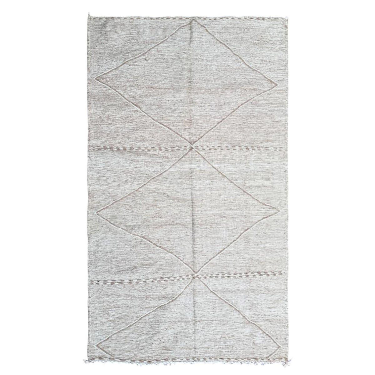 BERBERTEPPICH aus reiner Wolle 150x 247 cm - Beige, Naturmaterialien (150/247cm) - AFK Living