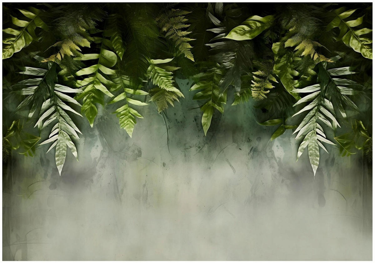 FOTOTAPETE Blätter Natur Tapete Vliestapete 200x140 - Multicolor, Papier (200/140cm) - Wallarena