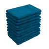 WASCHLAPPEN 16x21 cm aus 100% Baumwolle 500g/m2, 10er Set Waschhandschuhe Petrol - Petrol, Textil (16/21cm) - Carpe Sonno