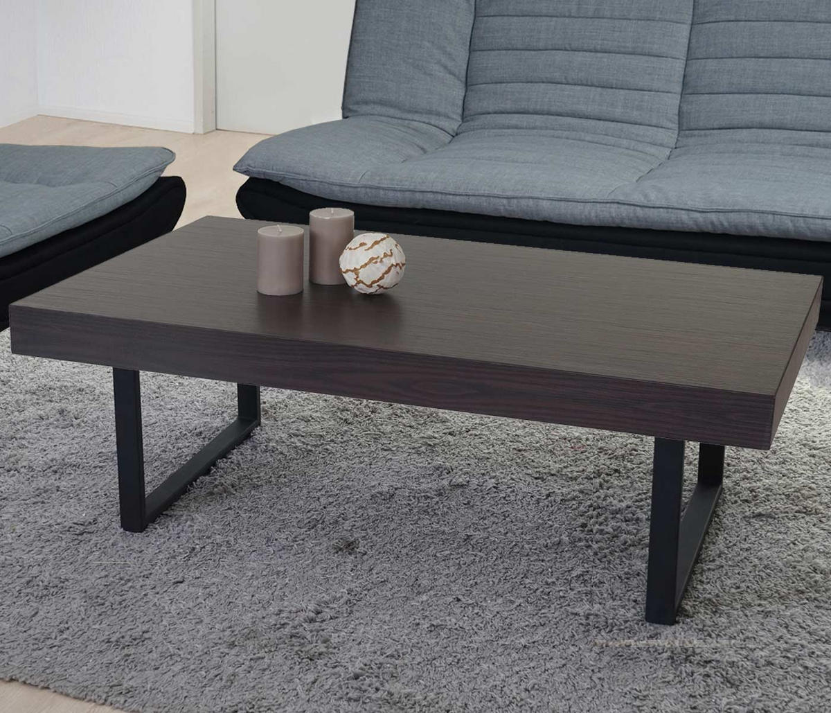 COUCHTISCH rechteck Wenge Dekor - Wengefarben, Holz (60/110/40cm) - MCW