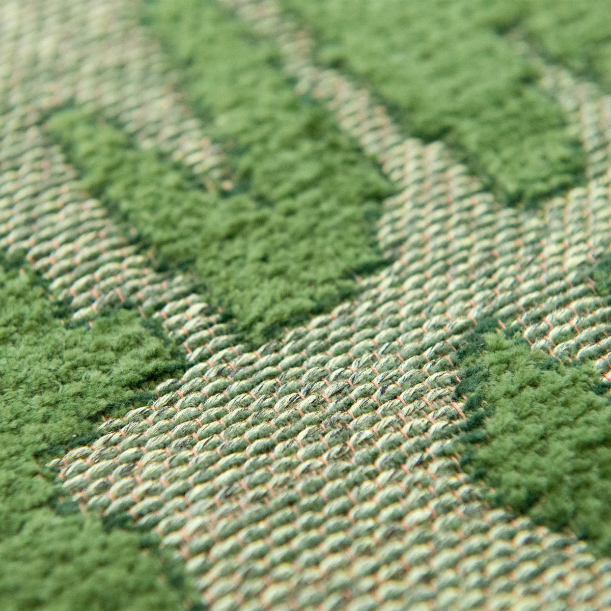 TEPPICH Perrier's Green Structures 240/240 cm - Grün, Textil (240/240cm) - Louis De Poortere