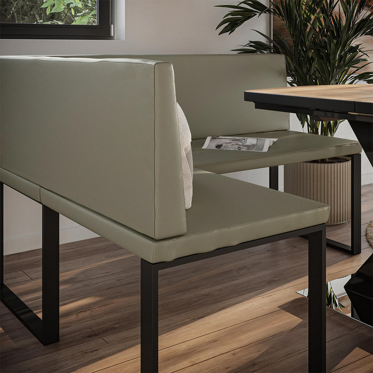 ESSZIMMER-ECKBANK Ravon Cashmere 120 x 150 cm - Kaschmir, Textil (120/87/150cm) - Vicco