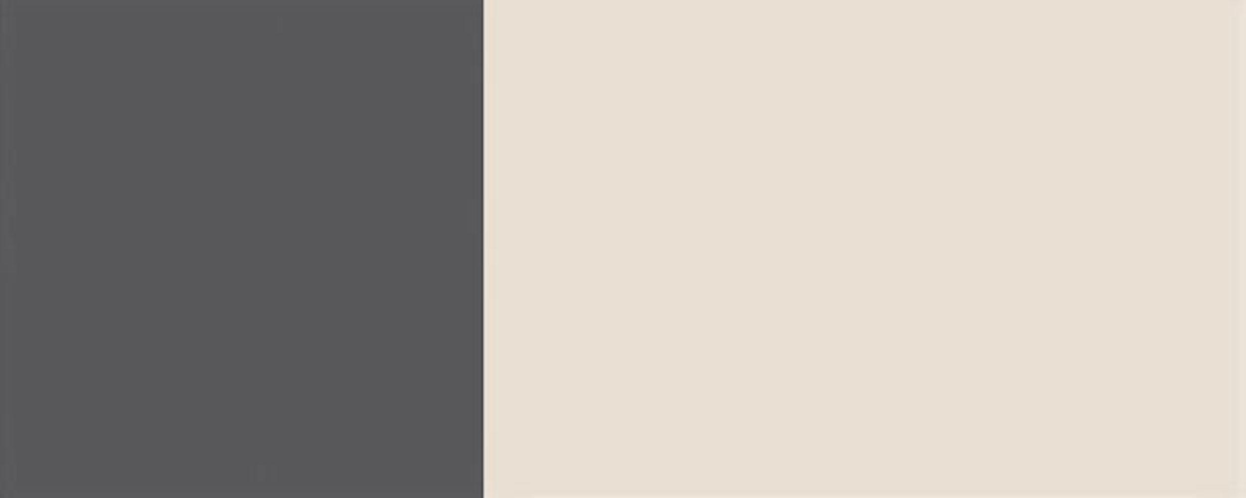 Thumbnail - Feldmann-Wohnen Küchenleerblock, Creme, Dunkelgrau, Holzwerkstoff, L-Form, 220x207x300 cm, Küchen, Eckküchen, Eckküchen ...