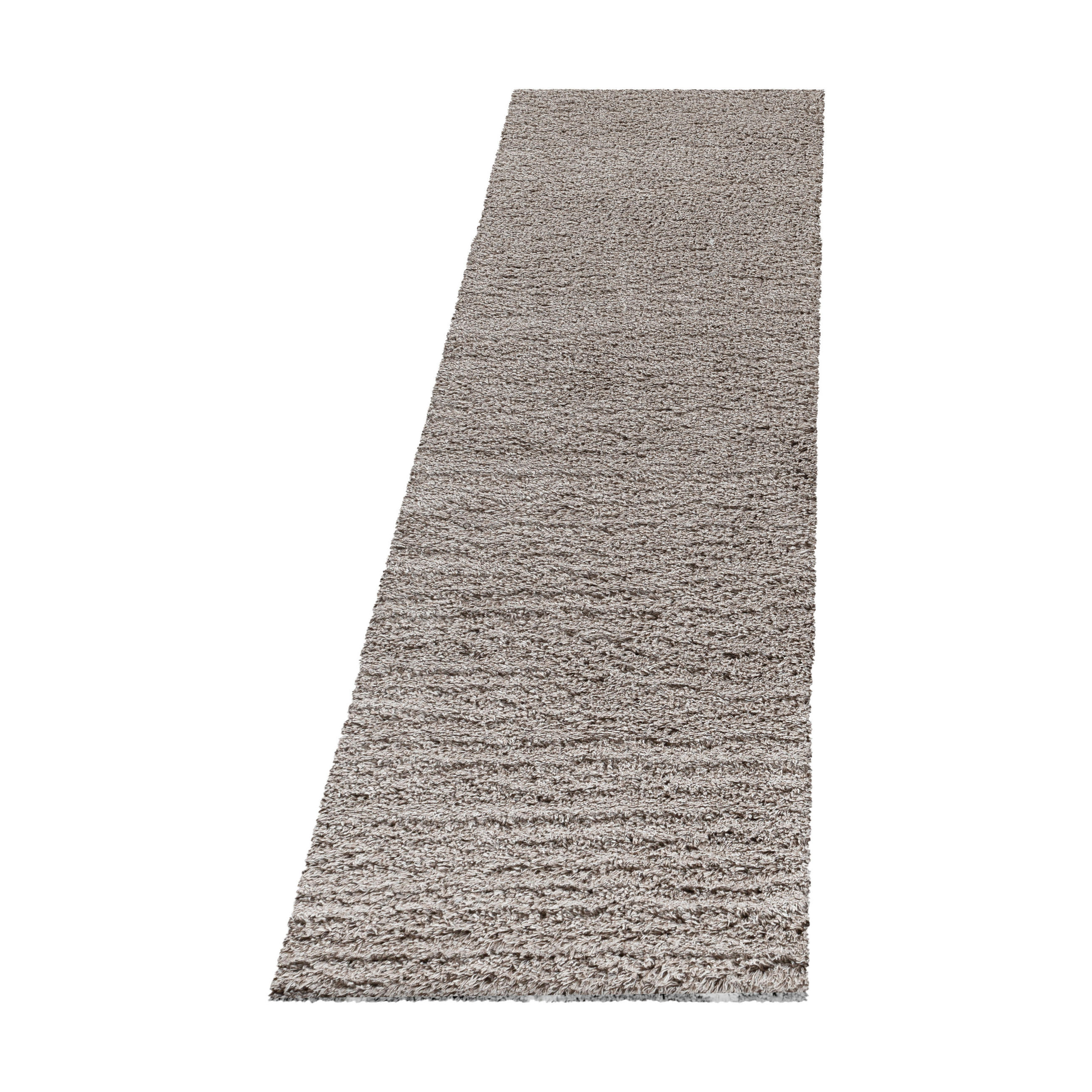 TEPPICH Wohnzimmer Hochflor Einfarbig Weich Flauschig Waschbar Läufer Beige 80x250 cm – SALZACH - Beige, Textil (250/80cm) - KADIMA DESIGN