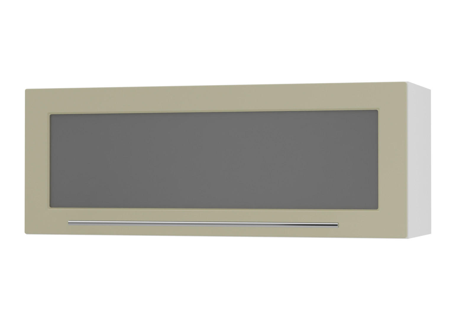 KÜCHENHÄNGESCHRANK Kvantum W4BS/90-AV Vanille Matt / Weiß Matt 90 / 32,5 / 36cm - Creme/Weiß, Holz/Holzwerkstoff (90/36/32.5cm) - Feldmann-Wohnen