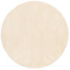 LUXUS HOCHFLOR LANGFLOR TEPPICH HARMONY RUND - Creme, Textil (133/133cm) - Snapstyle