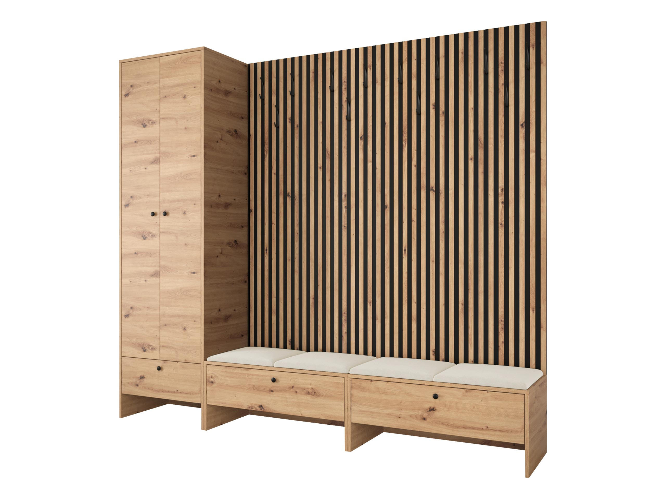 GARDEROBE Balma VI - Beige, Holzwerkstoff (230/206/44cm) - MIRJAN24