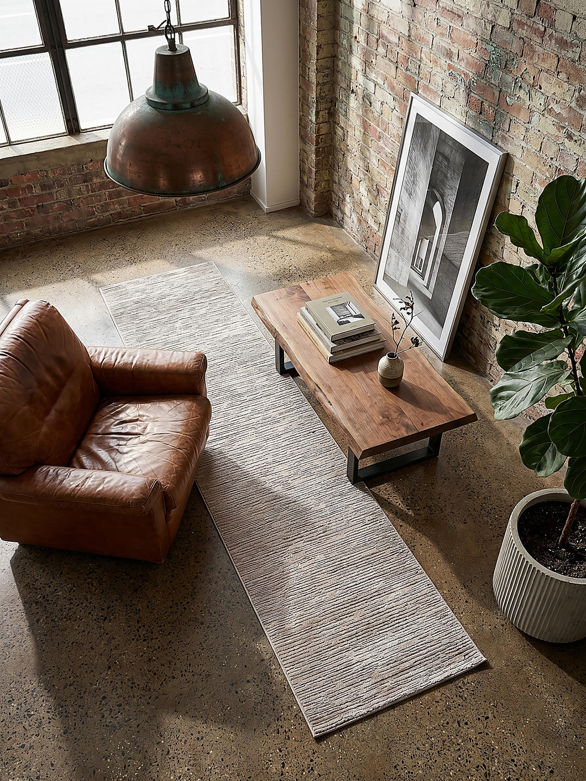 TEPPICHLÄUFER Streifen KASOS Polyester Beige 80 x 150 cm - Beige, Textil (80/150cm) - KADIMA DESIGN