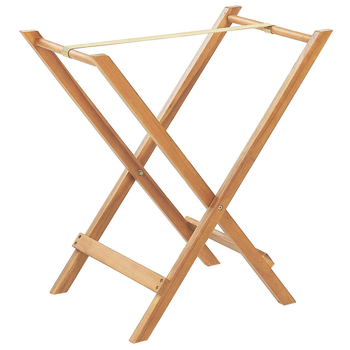 GARTENTISCH Massivholz Heller Holzfarbton Java - Hellbraun, Holz (45/68/73cm) - Beliani