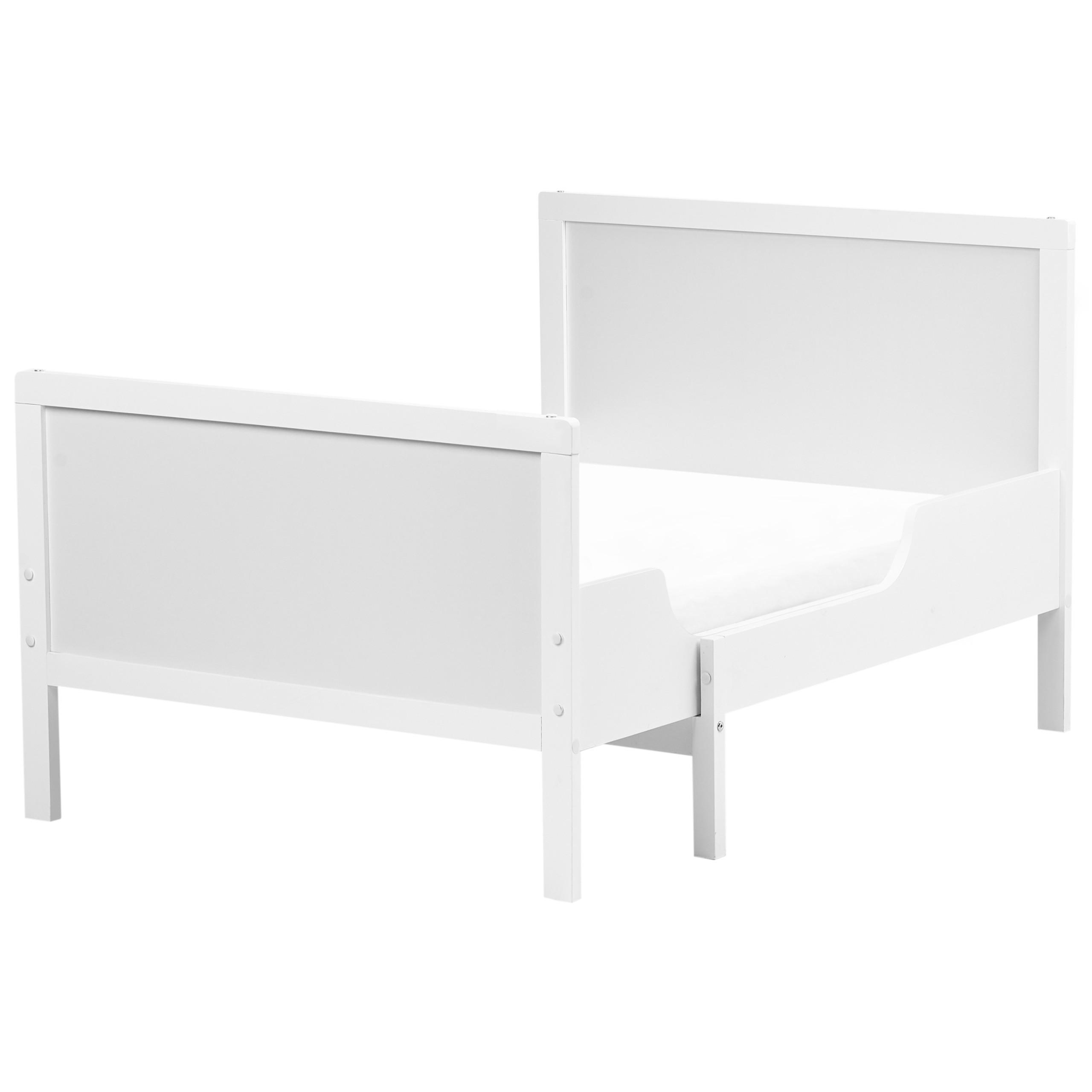 MITWACHSENDES KINDERBETT 90x130/160/200 cm Weiß Montigny - Weiß, Holz - Beliani