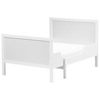 MITWACHSENDES KINDERBETT 90x130/160/200 cm Weiß Montigny - Weiß, Holz - Beliani