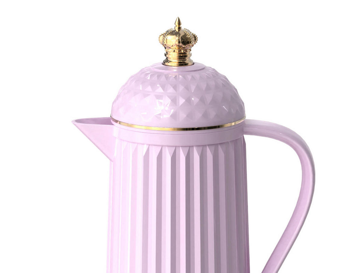 ISOLIERKANNE Crown 18/18/34 cm - Lila, Kunststoff (1L) - Present Time