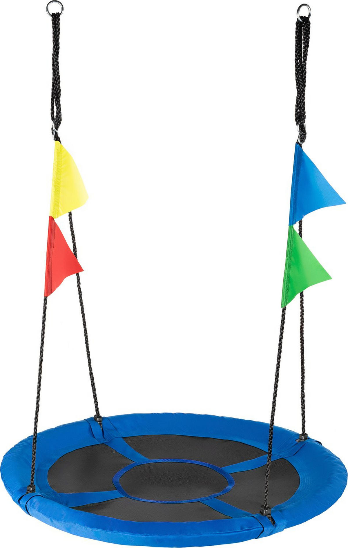 NESTSCHAUKEL bis 150 kg, 100 cm Durchmesser - Blau, Textil (100/160/100cm) - Luverno