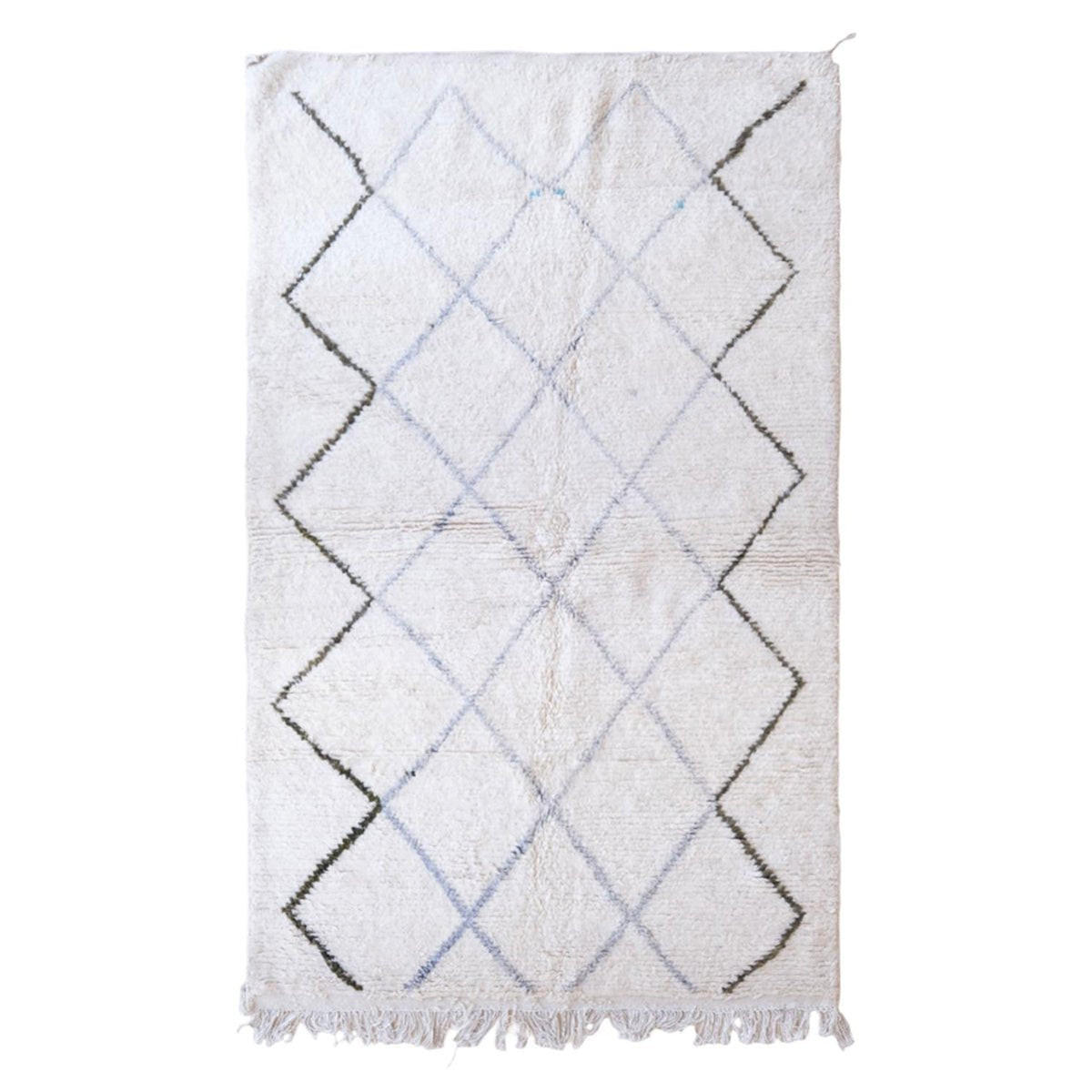 BERBERTEPPICH aus reiner Wolle 148x 245 cm - Weiß, Naturmaterialien (148/245cm) - AFK Living