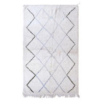 BERBERTEPPICH aus reiner Wolle 148x 245 cm - Weiß, Naturmaterialien (148/245cm) - AFK Living