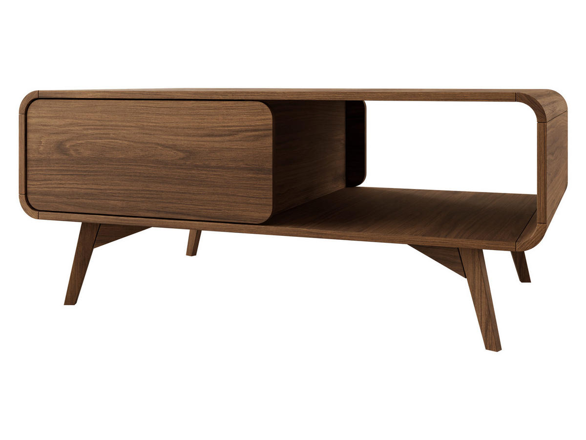 COUCHTISCH Helion L108 - Nussbaumfarben, Holz/Holzwerkstoff (108/65/45cm) - MIRJAN24