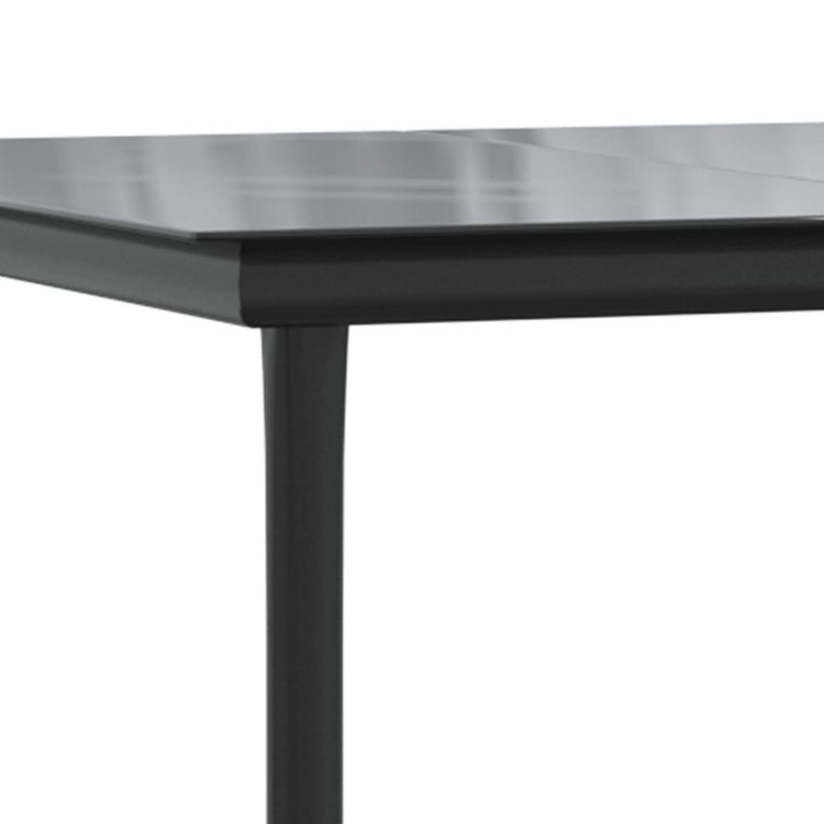 GARTEN-ESSGRUPPE 5-TLG. Mit Kissen Schwarz Und Grau Poly Rattan - Grau, Kunststoff - vidaXL