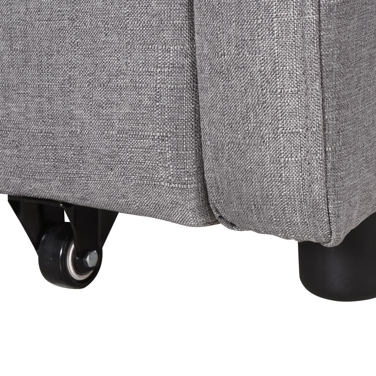 SCHLAFSOFA mit Stauraum, Grau - Grau, Textil (136/84/92cm) - HOMCOM