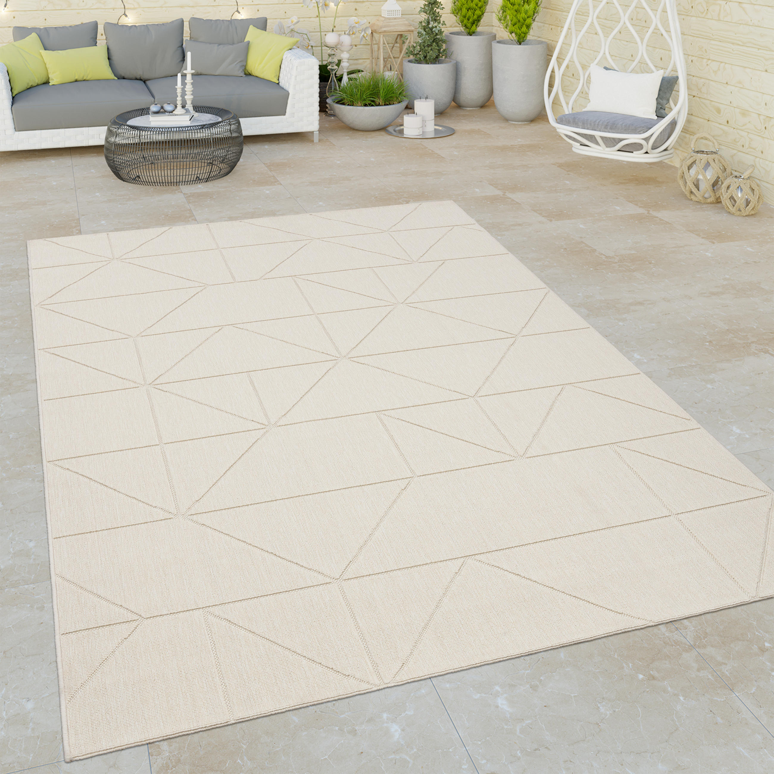OUTDOORTEPPICH 200/290 cm Brugge 226 - Creme, Textil (200/290cm) - Paco Home
