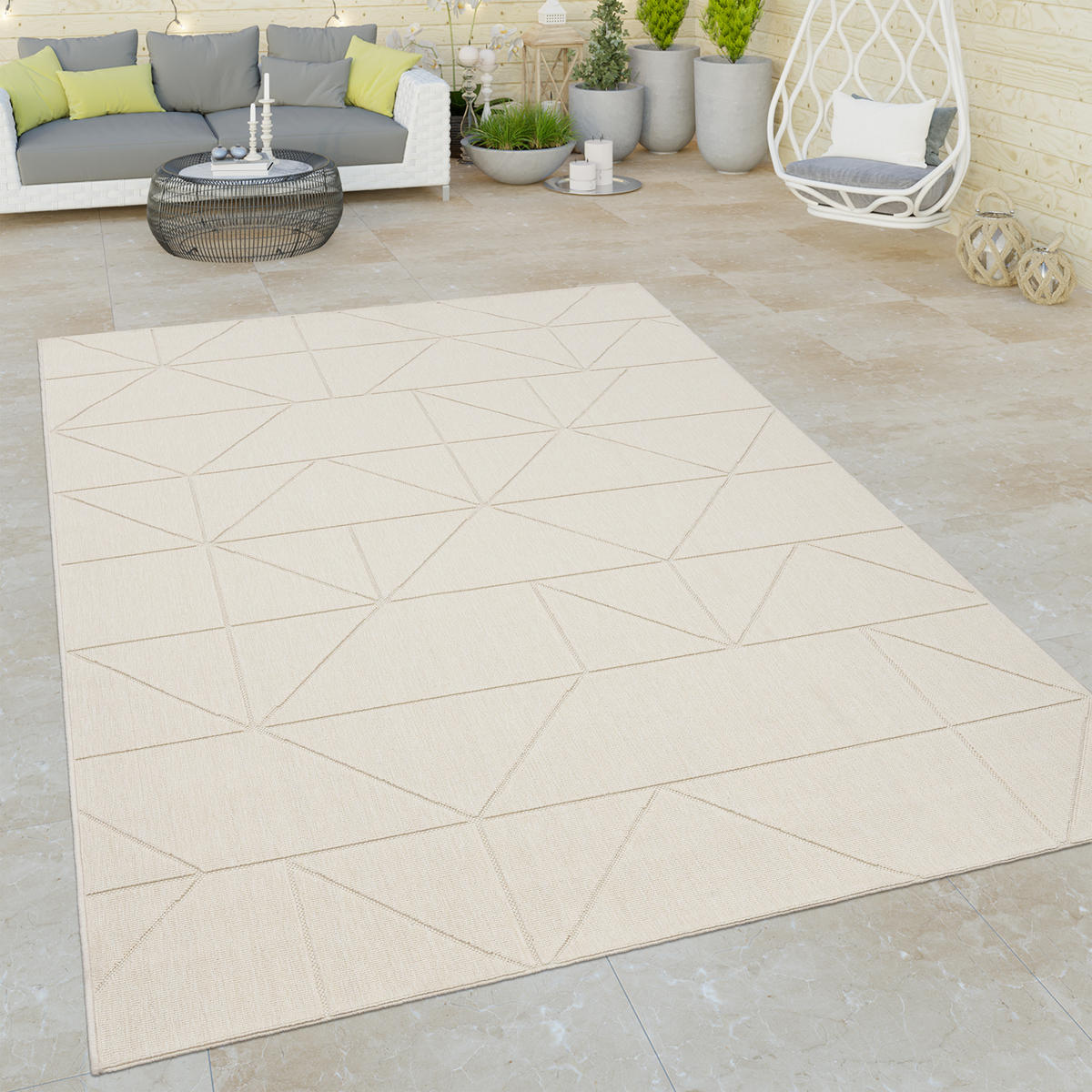 OUTDOORTEPPICH 240/340 cm Brugge 226 - Creme, Textil (240/340cm) - Paco Home
