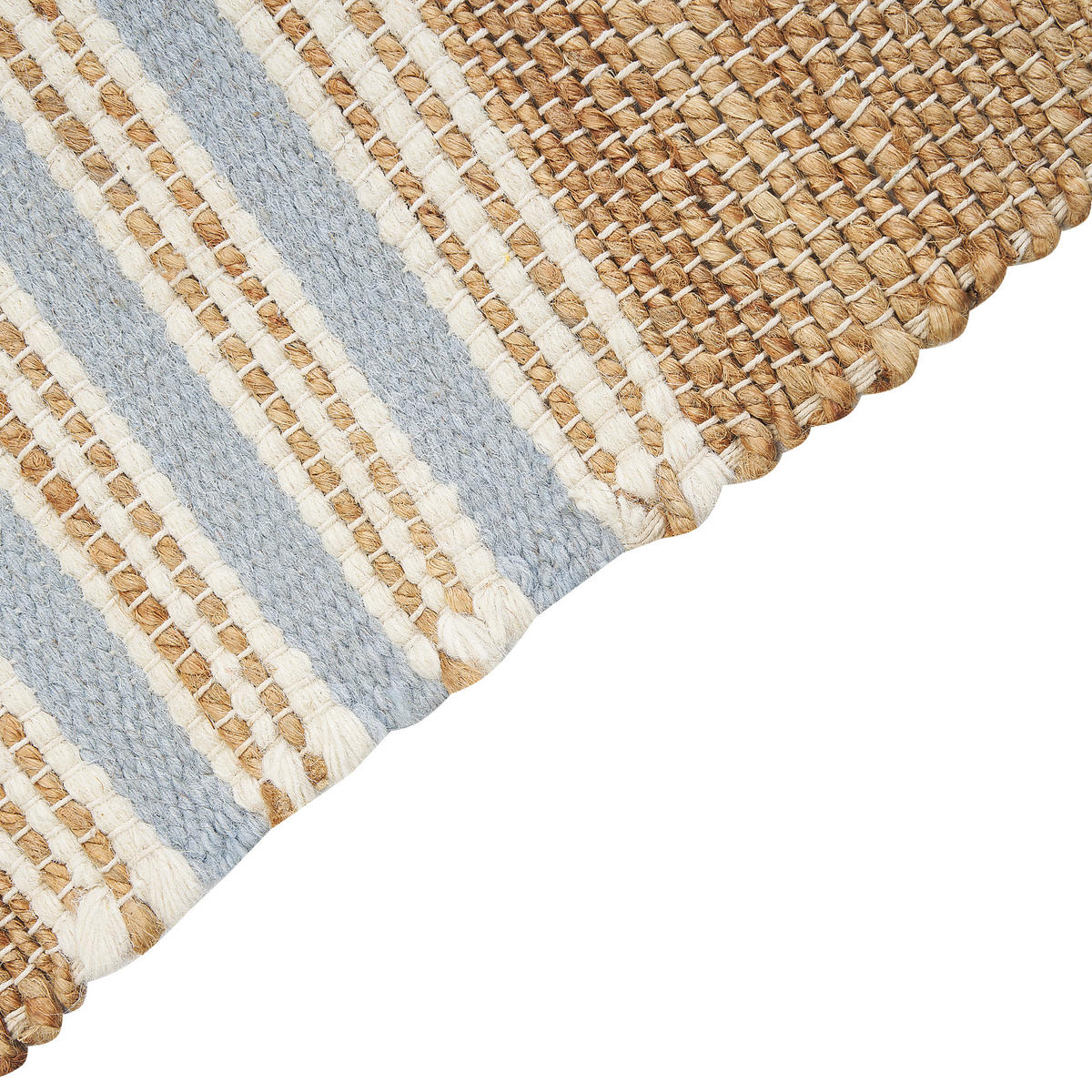 TEPPICH geflochten Mirza 230/160 cm - Beige, Naturmaterialien (160/230cm) - Beliani