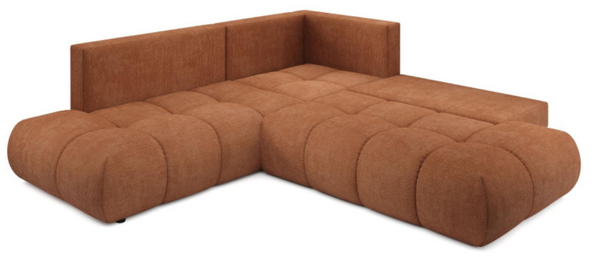 ECKSOFA Ceglasty SOHI Flow 09 Ausziehbar Mit Schlaffunktion - Orange, Textil (266.5/266.5cm) - Sepro Meble
