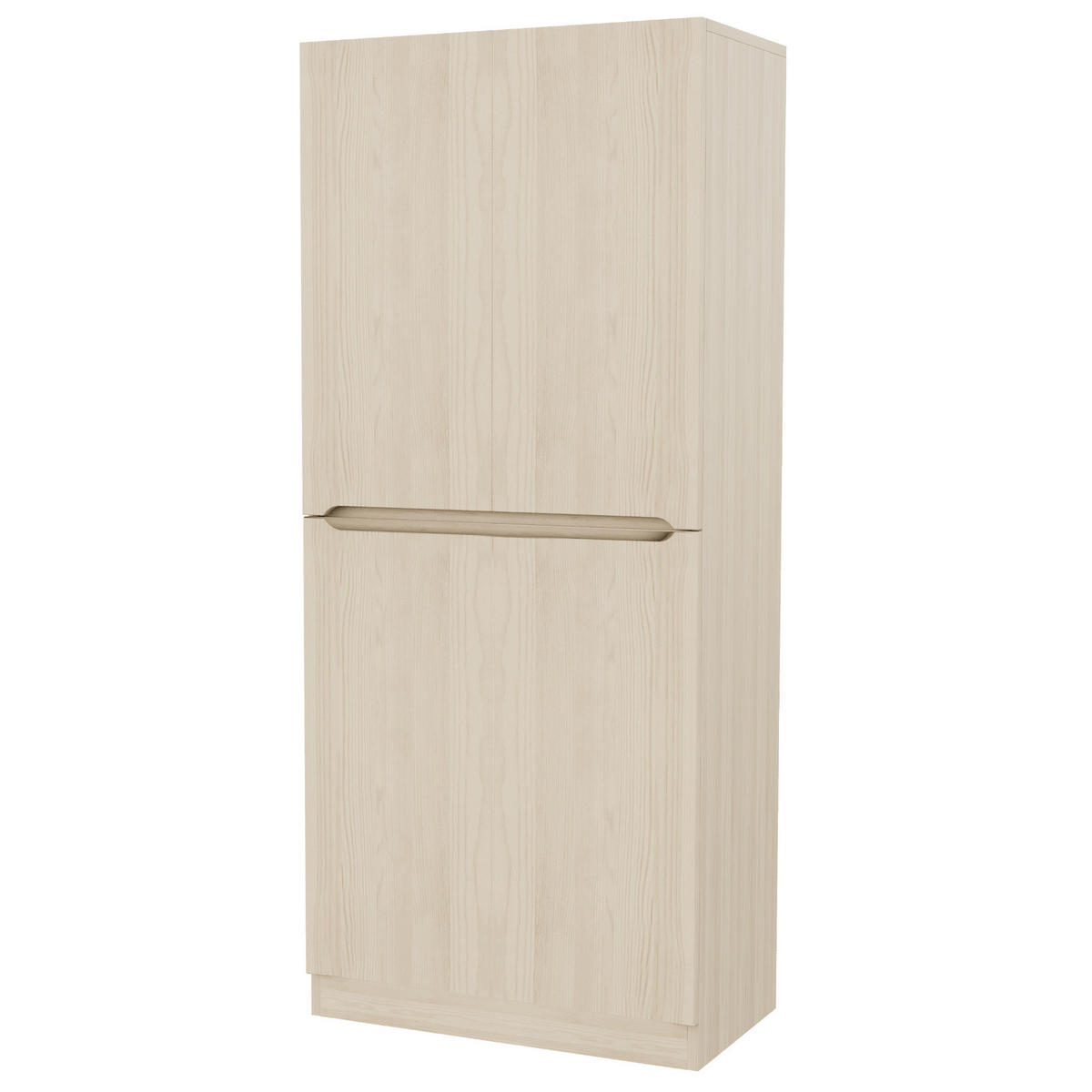 KLEIDERSCHRANK 70/40/170 cm holzfarben aus Holz mit 2 Türen und Fächern - Naturfarben, Holz (70/170/40cm) - OKWISH