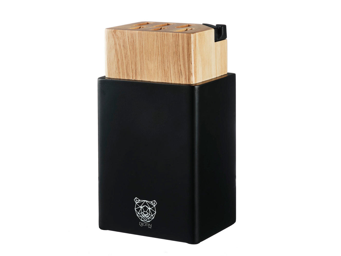 MESSERBLOCK mit integriertem Schärfer Porvoo - Braun, Holz (13/39/10cm) - Björn