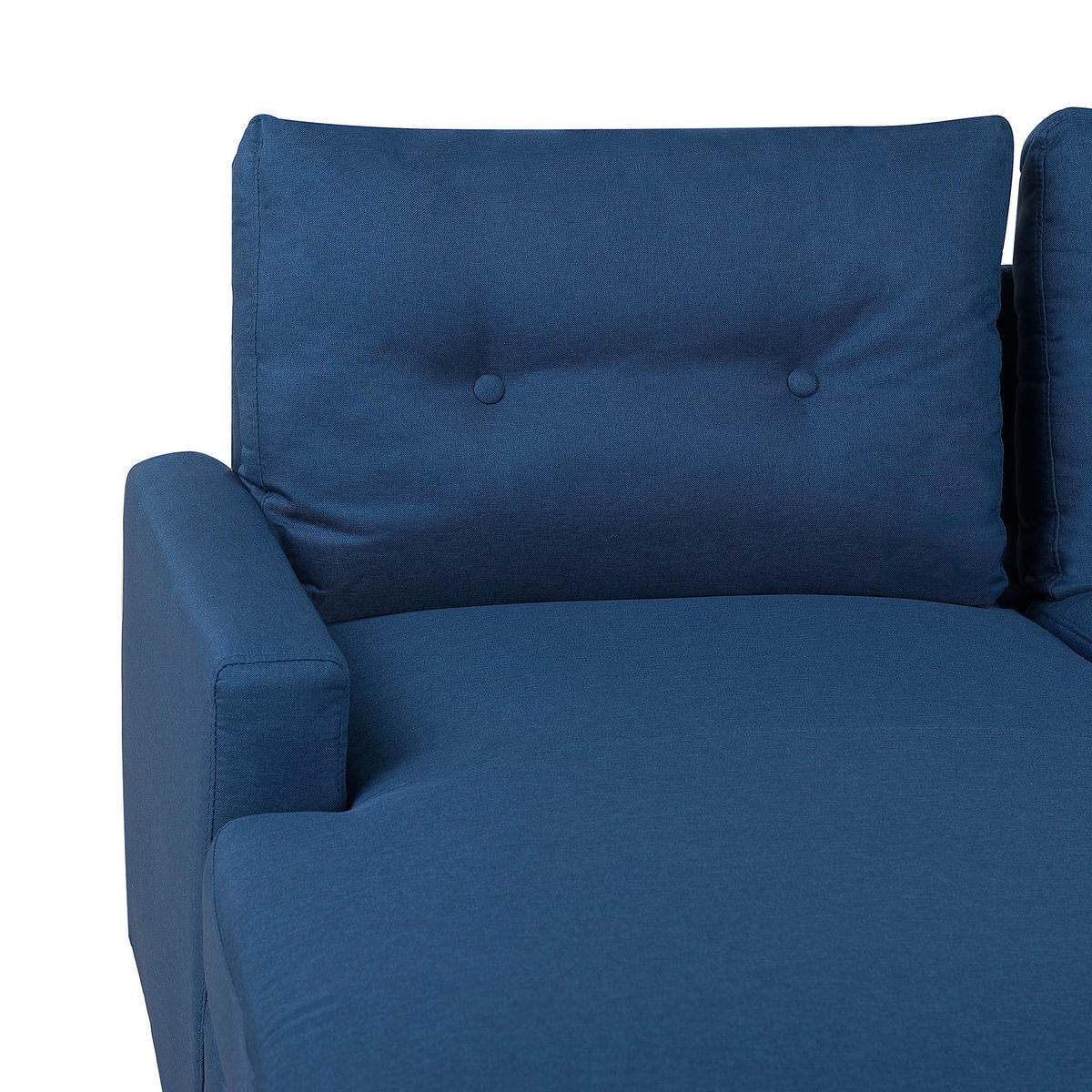 ECKSOFA Polsterbezug Marineblau linksseitig Flakk - Hellblau, Textil (232/147cm) - Beliani