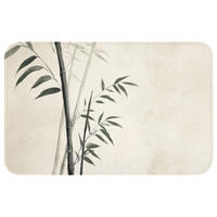WC PŘEDLOŽKA Japandi - Bambus - béžová 80x50 cm - ecru, textil/plast (80/1cm) - OnlyWow