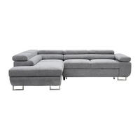 SCHLAFSOFA - 5 Personen - Stoff - Grau - - Grau, Textil (268/70/202cm) - Vente-Unique