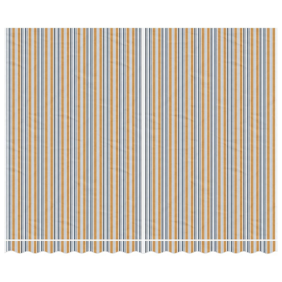 MARKISENBESPANNUNG Mehrfarbig Gestreift 4/3 M - Multicolor, Textil (295/380cm) - vidaXL