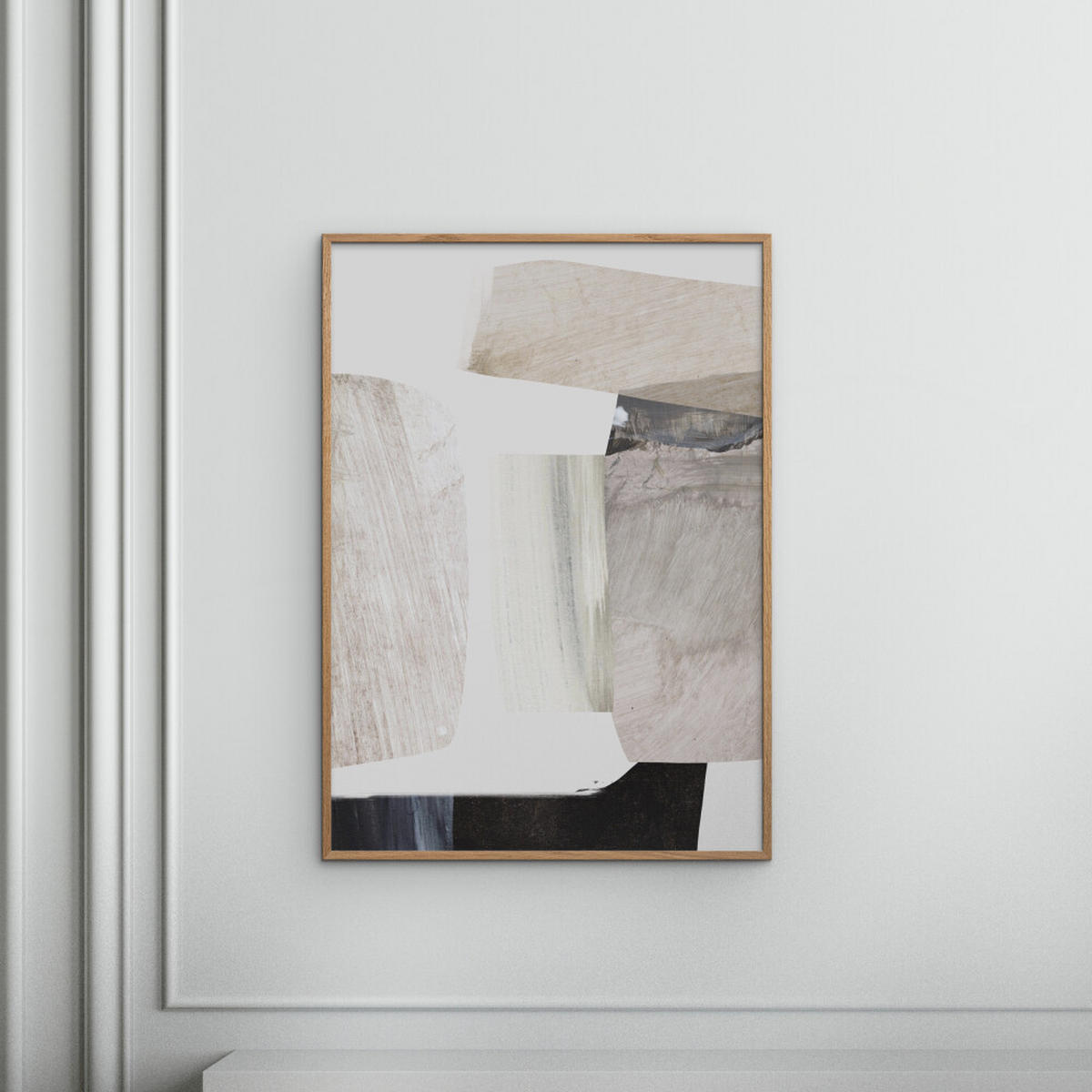 POSTER mit Rahmen Dan Hobday - Clay - Eichefarben/Naturfarben, Holz/Papier (30/40/2cm) - Poster&Frame