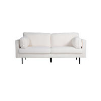 3-SITZER-SOFA weiß - Weiß, Textil (203/84/86cm) - ebuy24