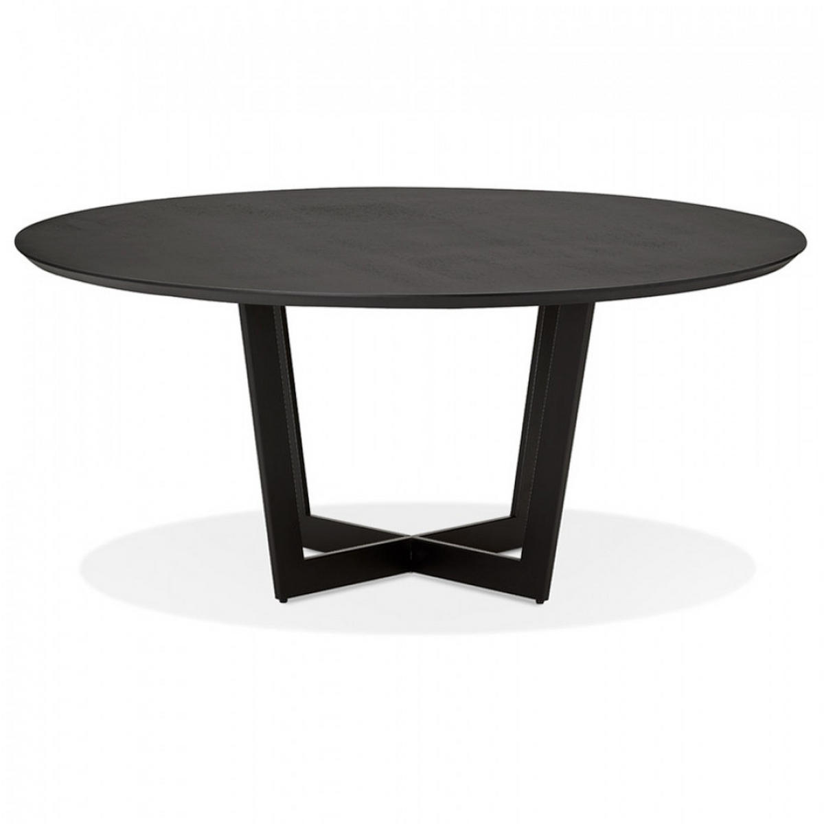 ESSTISCH Schwarz 140x140x75 cm - Schwarz, Holz/Metall (140/140/75cm) - AlterEgo