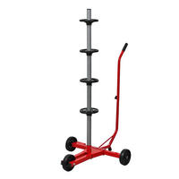 FELGENBAUMWAGEN Carrero 118x85x58 cm für 4 Autoreifen bis 225 mm Rot - Rot, Metall (85/118/58cm) - PROREGAL