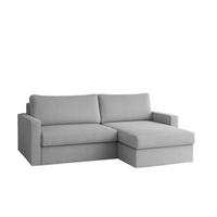 ECKSOFA Bendik In Poso - Hellgrau, Holzwerkstoff/Textil (224/140cm) - Fun Möbel