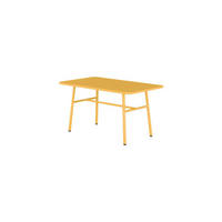 GARTENTISCH - Metall - Senfgelb - MIRMANDE von MYLIA - Gelb, Metall (89/50/47cm) - Vente-Unique