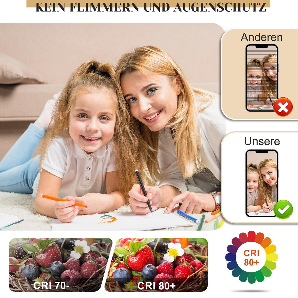 LED-DECKENLEUCHTE Alaric 80/50/8.5 cm - Schwarz, Metall (80/50/8.5cm) - Nettlife