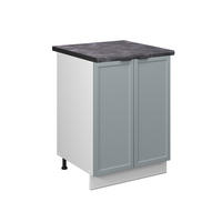KÜCHENUNTERSCHRANK Fame-Line Hellblau-grau 60 cm, AP Anthrazit - Blaugrau/Weiß, Holzwerkstoff (60/82/60cm) - Vicco