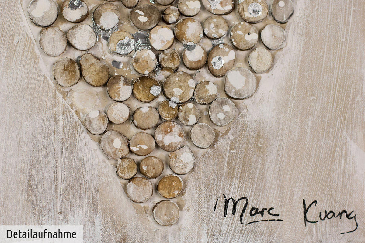 ÖLGEMÄLDE 30/30 cm - Braun, Holz/Textil (0.46/30cm) - KUNSTLOFT