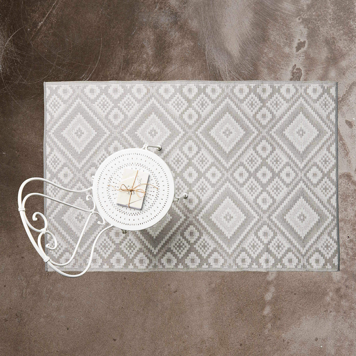 IN-/OUTDOORTEPPICH Colour Clash - Grau, Kunststoff (118/180cm) - Butlers