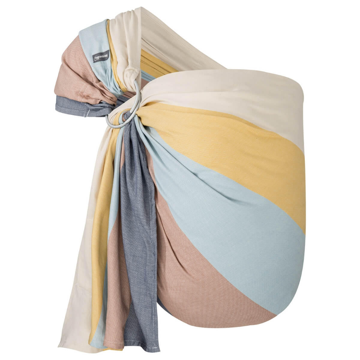 BABYTRAGETUCH Ring-Sling ultraleicht - Gelb/Creme, Textil (70/0.1/200cm) - Hoppediz